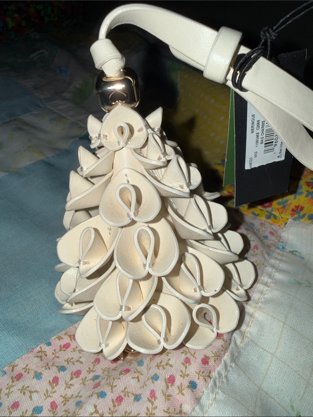 KATE SPADE 3D Christmas Tree Meringue Bag Charm